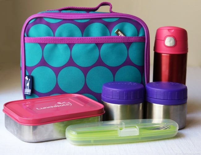 lunch box with lunch containers