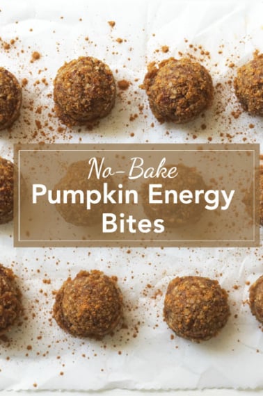 No-Bake Pumpkin Energy Bites Pin