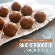 Healthy Snickerdoodle snack bites pin