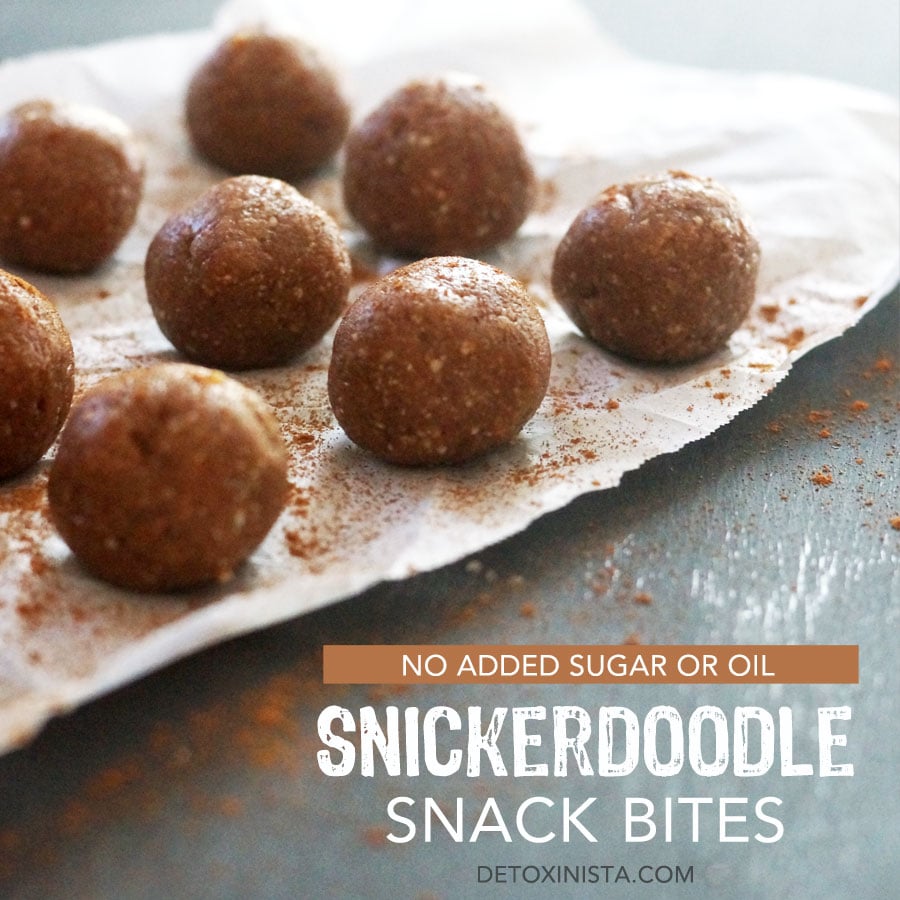 Snickerdoodle snacks bites