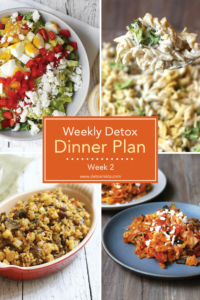 weekly detox dinner plan promo