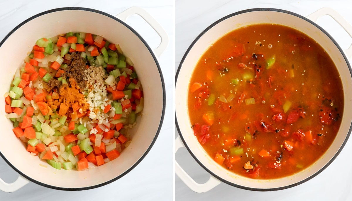 Quinoa Vegetable Soup l Freshly Made