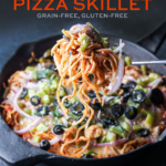 promo of spiralized Sweet Potato Pizza Skillet