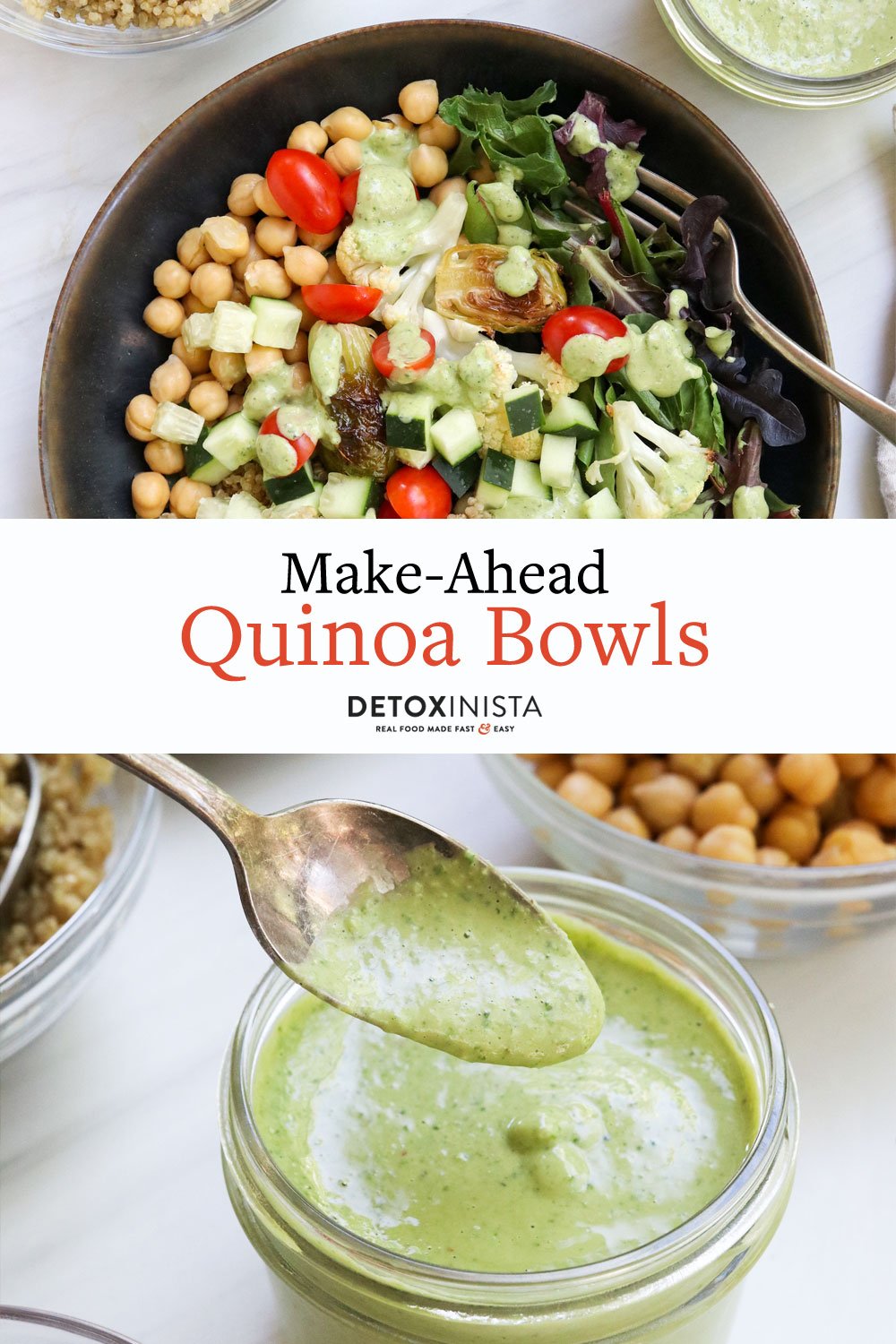quinoa bowls pin for pinterest.