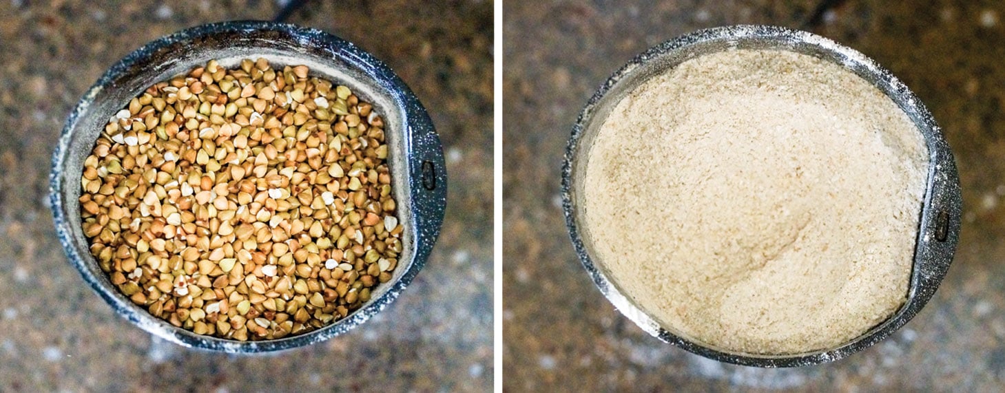 ground buckwheat flour