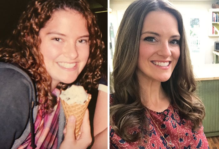 before and after of Megan Gilmore, Detoxinista
