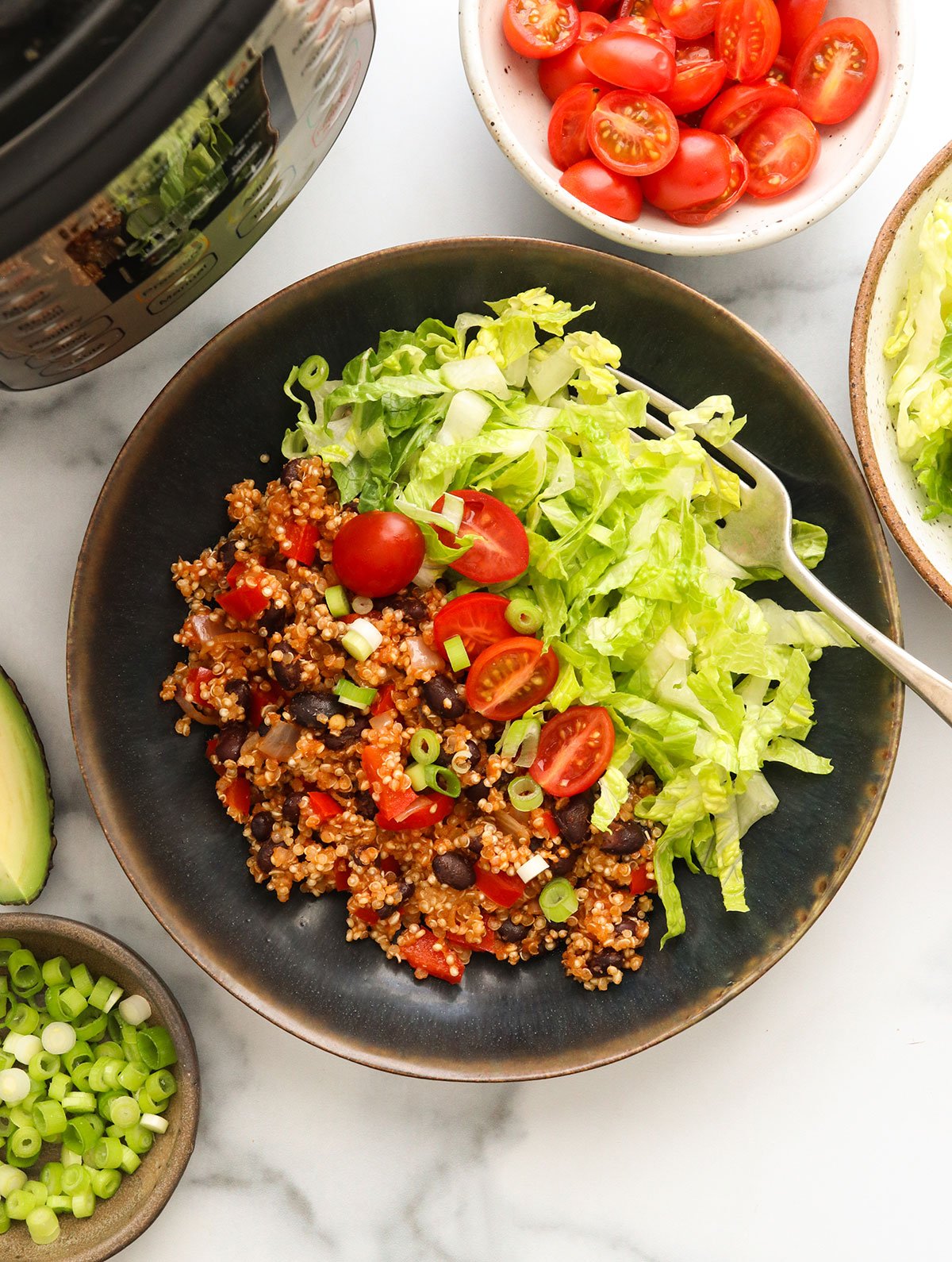 Instant Pot Quinoa Burrito Bowls