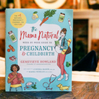 mama natural book on table
