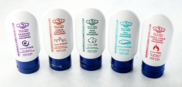 5 different kinds of morrocco method shampoo bottles