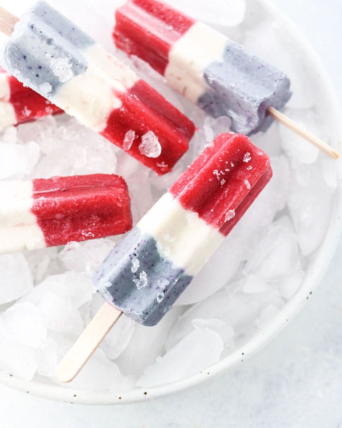 Red, White & Blue Popsicles