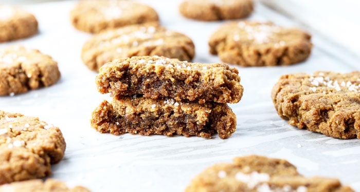 date sweetened peanut butter cookie