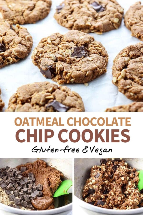 Gluten-Free Oatmeal Chocolate Chip Cookies - Detoxinista