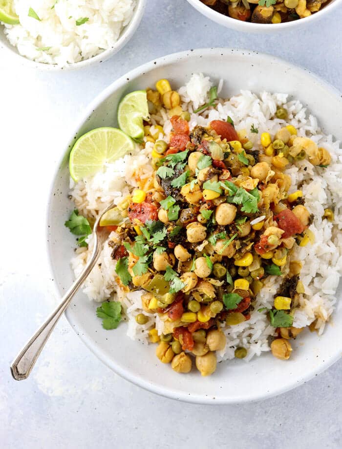 instant pot chickpea curry