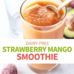 strawberry mango smoothie pin