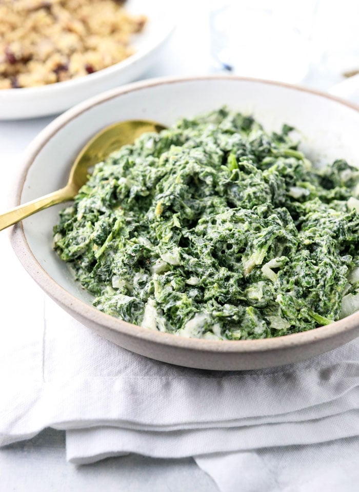 vegan creamed spinach recipe