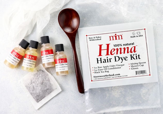 henna hair dye kit supplies