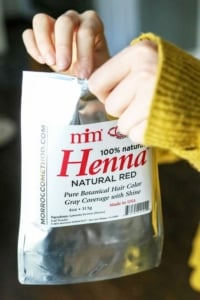 red henna hair dye