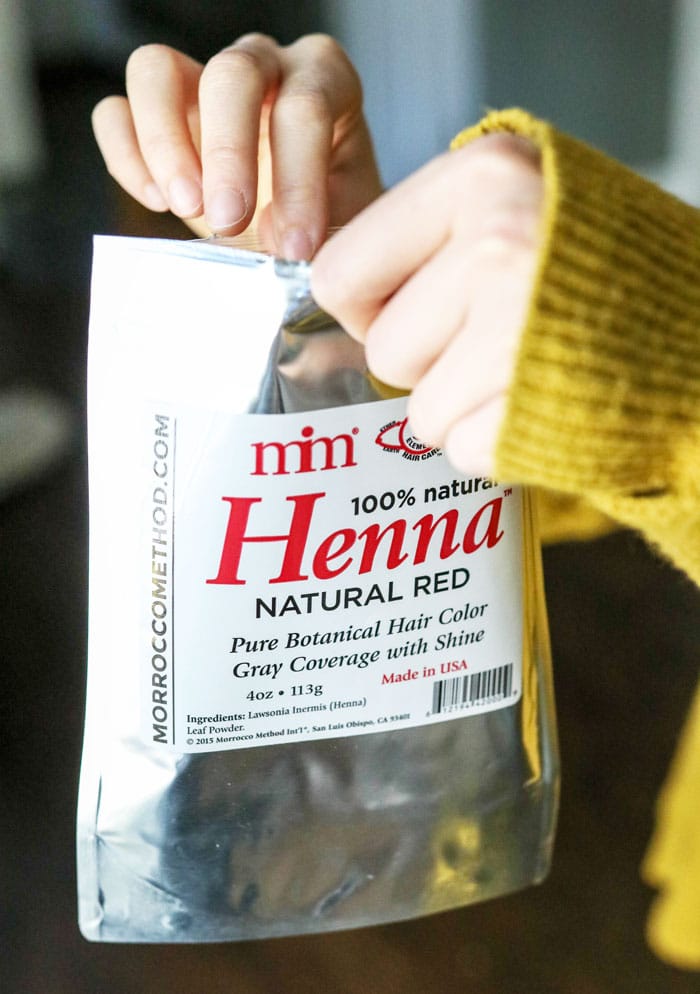 red henna hair dye