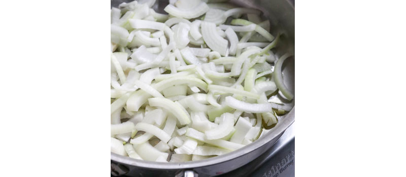 onions in saute pan