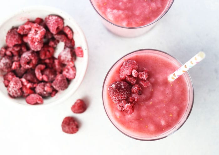 low sugar smoothie recipe raspberries