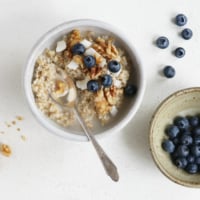 instant pot steel cut oats with blueberries