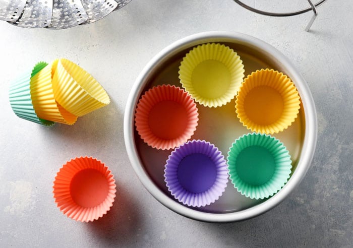 instant pot cake pan with silicone muffin liners 