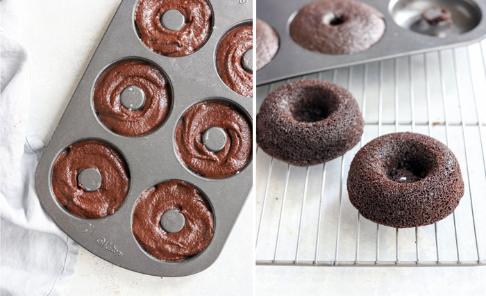 healthy chocolate donuts