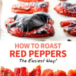 roasted red peppers pin
