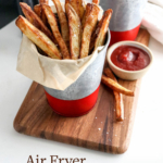 air fryer fries pin for pinterest