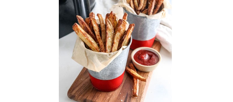 finished air fryer french fries