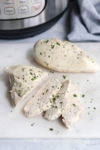 sliced chicken with instant pot