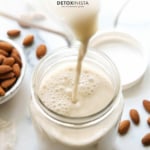 how to make almond milk pin for pinterest.
