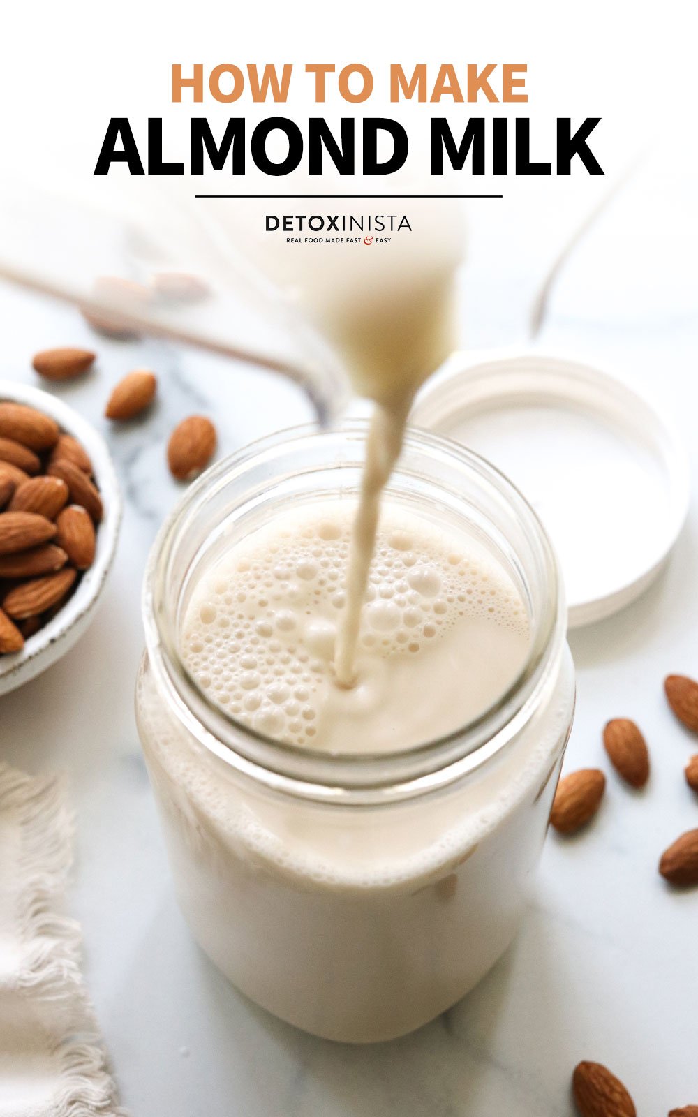 Almond Milk Recipe - Detoxinista