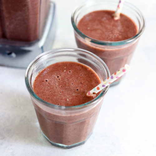 smoothie recipe for kids in 2 glasses