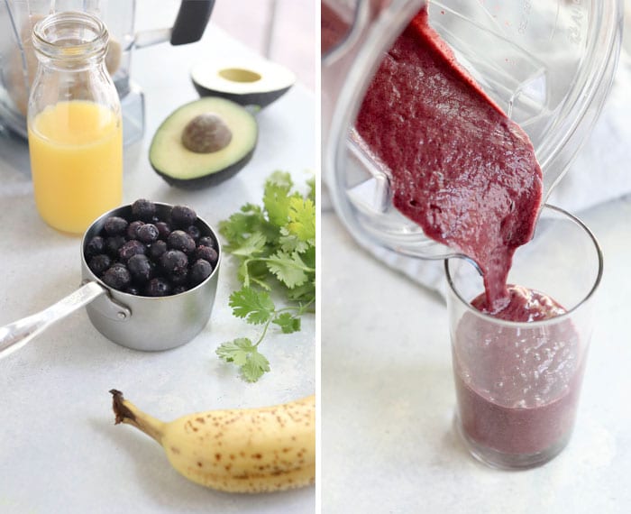 Blueberry Detox Smoothie - Detoxinista