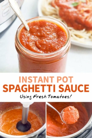 instant pot spaghetti sauce pin