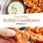 buffalo cauliflower pin for pinterest