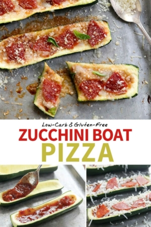 zucchini boat pizza