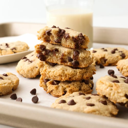 Chocolate Chunk Protein Cookies {Paleo, Vegan} 