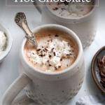 healthy hot chocolate pin for pinterest