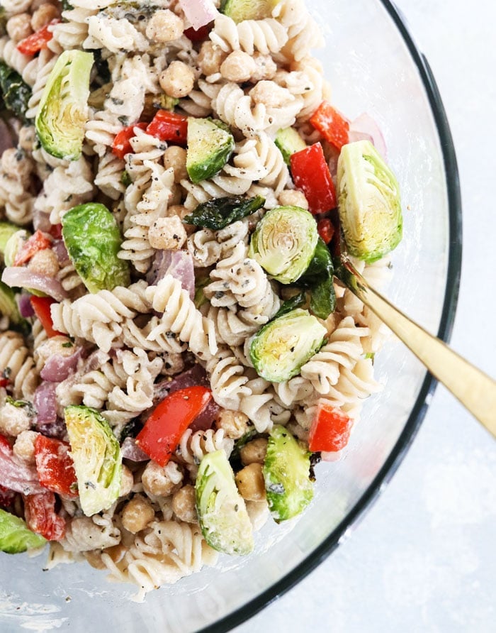 roasted vegetable pasta salad