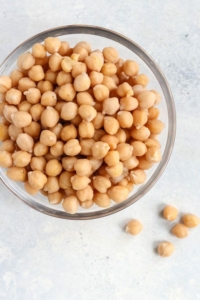 cooked chickpeas in a bowl