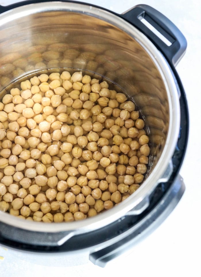 soaked chickpeas in the Instant Pot