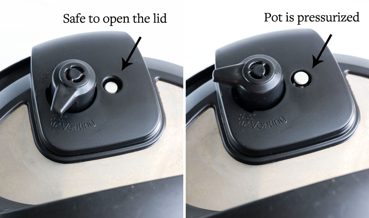 Instant pot sealing online position picture