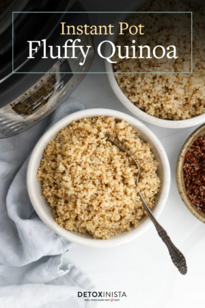 instant pot quinoa pin for pinterest