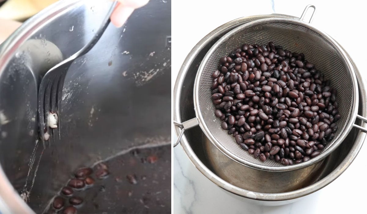 testing beans against instant pot