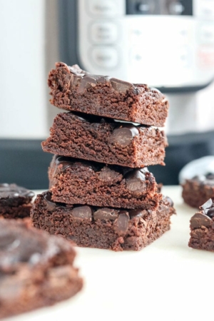 stacked instant pot brownies