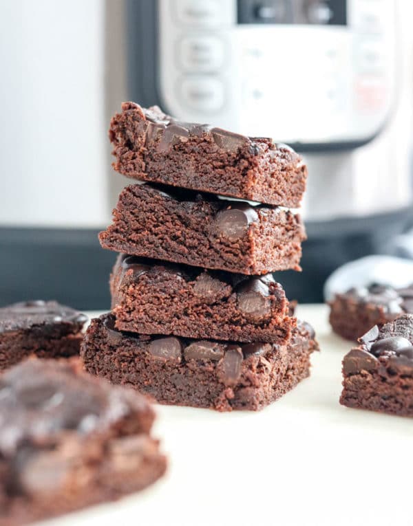 stacked instant pot brownies
