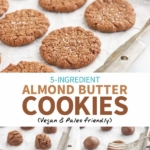 almond butter cookies pin