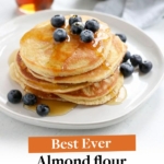 almond flour pancakes pin for pinterest